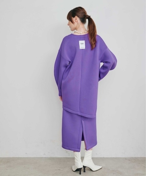 KOH.style（コースタイル）の「ダンボールバックスリットタイトスカート（スカート・レディース・ブラック/グレー/パープル・FREE）」の9枚目の写真