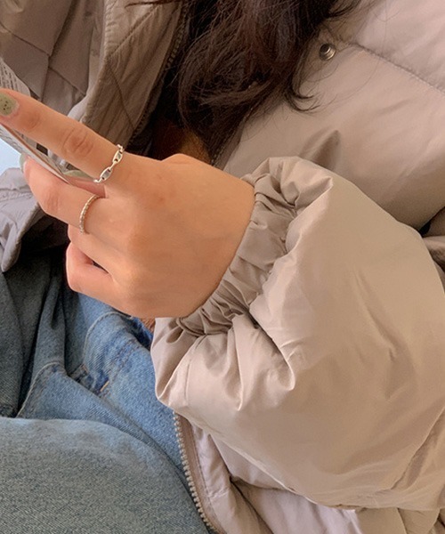 SONA（ソナ）の「SONYUNARA 羽毛ウィンターデイリーショートダウン（ダウンジャケット/コート・レディース・カーキブラウン/ブラック・FREE）」の11枚目の写真