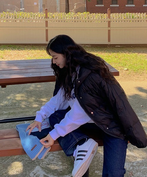 SONA（ソナ）の「SONYUNARA 羽毛ウィンターデイリーショートダウン（ダウンジャケット/コート・レディース・カーキブラウン/ブラック・FREE）」の14枚目の写真