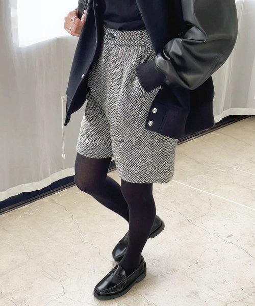 Spick & Span(スピックアンドスパン)の「ネップツィードショートパンツ(その他パンツ・レディース・マルチ・36/38)」の10枚目の写真