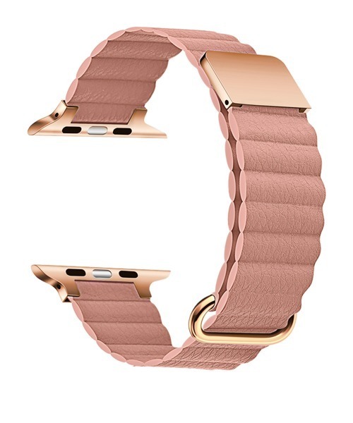 Urban Coral（アーバンコーラル）の「Apple Watch Band / アップルウォッチ バンド くすみカラーマグネットPUレザー / Urban Coral（デジタル腕時計・レディース・ローズ系/ネイビー/オレンジ/ブルー系その他/ベージュ/パープル/ベージュ系その他/ブラウン/レッド/ライトグレー/ホワイト/グレー/ブラック/カーキ/ピンク系その他/ローズ系1/ピンク系その他2/ライトグレー系/ベージュ系/ベージュ系その他2/ブラック系その他/ブラウン系その他/ホワイト系その他・40mm/44mm）」の21枚目の写真