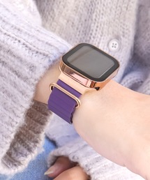 Apple Watch Band / アップルウォッチ バンド くすみカラーマグネットPUレザー / Urban Coral