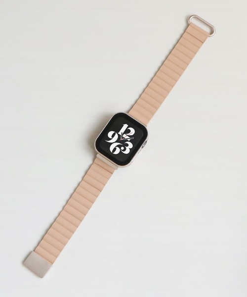 Urban Coral（アーバンコーラル）の「Apple Watch Band / アップルウォッチ バンド くすみカラーマグネットPUレザー / Urban Coral（デジタル腕時計・レディース・ローズ系/ネイビー/オレンジ/ブルー系その他/ベージュ/パープル/ベージュ系その他/ブラウン/レッド/ライトグレー/ホワイト/グレー/ブラック/カーキ/ピンク系その他/ローズ系1/ピンク系その他2/ライトグレー系/ベージュ系/ベージュ系その他2/ブラック系その他/ブラウン系その他/ホワイト系その他・40mm/44mm）」の12枚目の写真