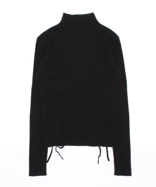 esutoreja（エストレジャ）の「リブサイドタイアップトップス（ニット/セーター・レディース・アイボリー/ブラック/グレー・FREE）」の4枚目の写真