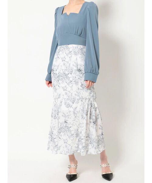 RESEXXY（リゼクシー）の「パターン切替マーメイドワンピース（ワンピース・レディース・グレー/ブルー/イエロー・FREE）」の21枚目の写真