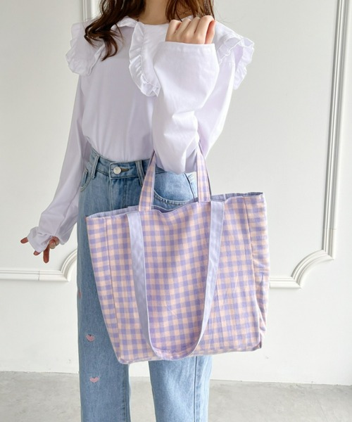 セール】【23/SS 春夏新作】リバーシブル2WAYギンガムチェック