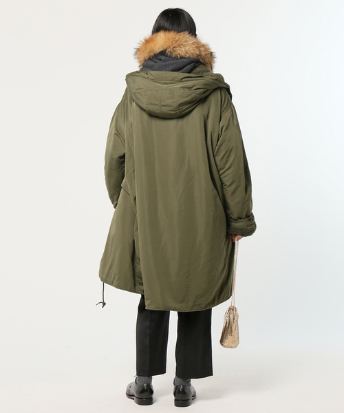 ARMY TWILL（アーミーツイル）の「【ARMY TWILL / アーミーツイル】 別注 リバーシブルコート（モッズコート・レディース・カーキ・FREE）」の4枚目の写真