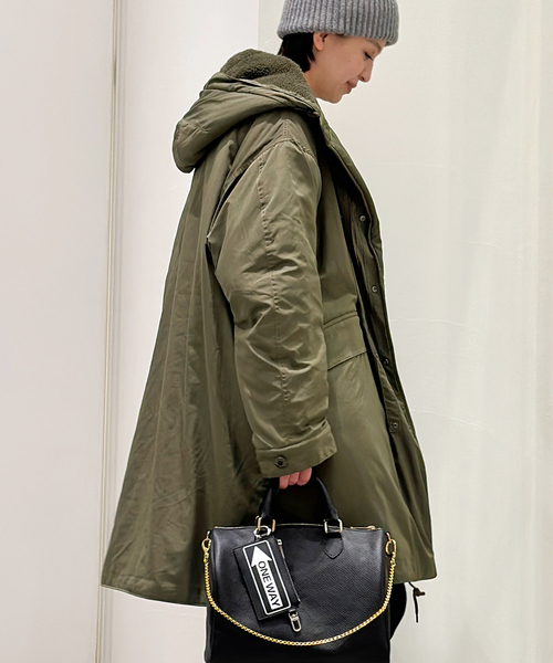 ARMY TWILL（アーミーツイル）の「【ARMY TWILL / アーミーツイル】 別注 リバーシブルコート（モッズコート・レディース・カーキ・FREE）」の6枚目の写真