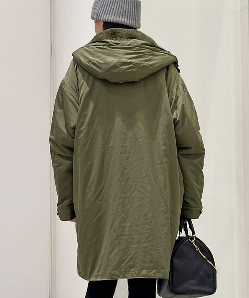 ARMY TWILL（アーミーツイル）の「【ARMY TWILL / アーミーツイル】 別注 リバーシブルコート（モッズコート・レディース・カーキ・FREE）」の7枚目の写真