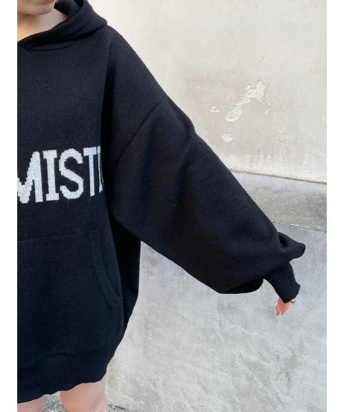 ENVYM（アンビー）の「オーバーサイズニットＰＫ（ニット/セーター・レディース・グレー/ブラック/ホワイト・FREE）」の8枚目の写真