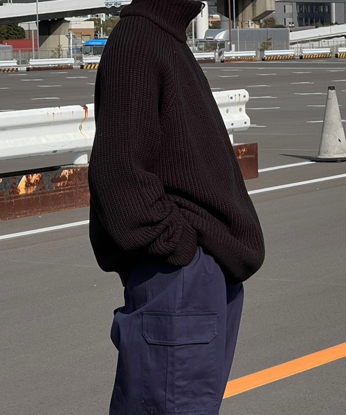 kutir(クティール)の「ドライバーズニットカーディガン(ニット/セーター・メンズ・ブラック/アイボリー/グレー・MEDIUM/LARGE)」の10枚目の写真