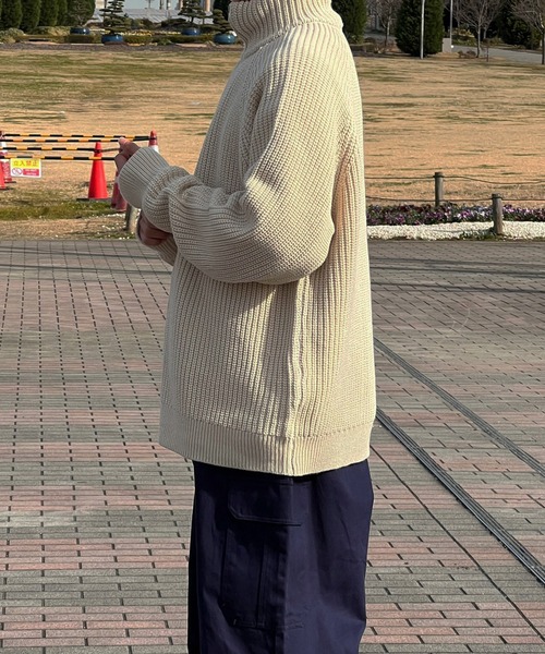 kutir(クティール)の「ドライバーズニットカーディガン(ニット/セーター・メンズ・ブラック/アイボリー/グレー・MEDIUM/LARGE)」の11枚目の写真
