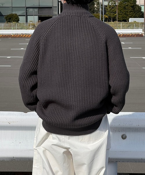 kutir(クティール)の「ドライバーズニットカーディガン(ニット/セーター・メンズ・ブラック/アイボリー/グレー・MEDIUM/LARGE)」の12枚目の写真