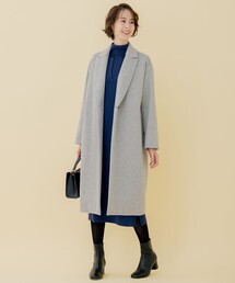 自由区 アルパカシャギーチェスターコート 自由区 【亜希さん表紙着用】アルパカシャギー チェスターコート（検索