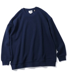 9.8oz ドライワッフルクルーネック