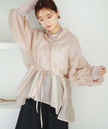mysty woman | シアーバルーンスリーブシャツ　186266(シャツ/ブラウス)