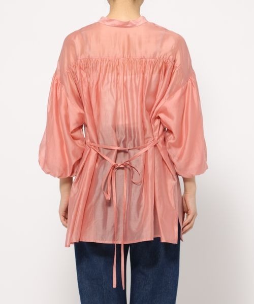 mysty woman（ミスティウーマン）の「シアーバルーンスリーブシャツ　186266（シャツ/ブラウス・レディース・ピンク/グリーン/ライトベージュ・FREE）」の11枚目の写真