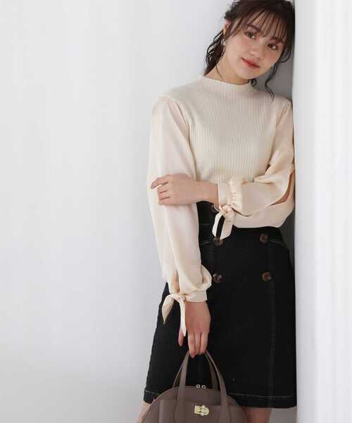 PROPORTION BODY DRESSING（プロポーションボディドレッシング）の「スリットスリーブニット / 1213170206（ニット/セーター・レディース・ライトグリーン/ピンク/ホワイト系その他・FREE）」の5枚目の写真