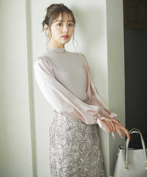 PROPORTION BODY DRESSING（プロポーションボディドレッシング）の「スリットスリーブニット / 1213170206（ニット/セーター・レディース・ライトグリーン/ピンク/ホワイト系その他・FREE）」の15枚目の写真