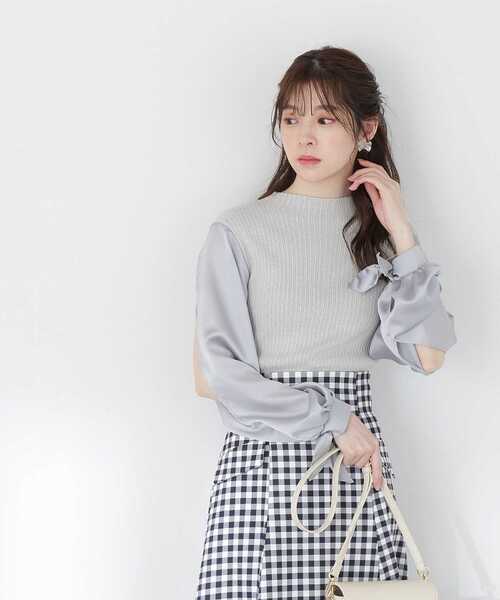 PROPORTION BODY DRESSING（プロポーションボディドレッシング）の「スリットスリーブニット / 1213170206（ニット/セーター・レディース・ライトグリーン/ピンク/ホワイト系その他・FREE）」の9枚目の写真