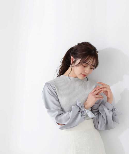 PROPORTION BODY DRESSING（プロポーションボディドレッシング）の「スリットスリーブニット / 1213170206（ニット/セーター・レディース・ライトグリーン/ピンク/ホワイト系その他・FREE）」の12枚目の写真