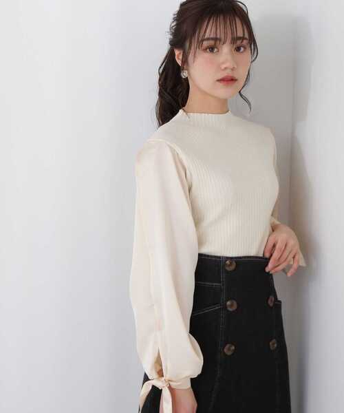 PROPORTION BODY DRESSING（プロポーションボディドレッシング）の「スリットスリーブニット / 1213170206（ニット/セーター・レディース・ライトグリーン/ピンク/ホワイト系その他・FREE）」の2枚目の写真