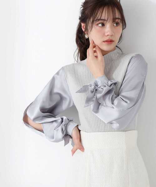 PROPORTION BODY DRESSING（プロポーションボディドレッシング）の「スリットスリーブニット / 1213170206（ニット/セーター・レディース・ライトグリーン/ピンク/ホワイト系その他・FREE）」の4枚目の写真