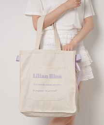 Ober Tashe（オーバータッシェ）の「【新生活・新学期】推し活にもぴったり！リリアンリーナサイドリボントートバッグ（トートバッグ）」