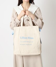 Ober Tashe（オーバータッシェ）の「【新生活・新学期】推し活にもぴったり！リリアンリーナサイドリボントートバッグ（トートバッグ）」