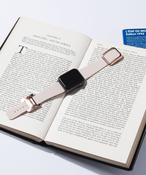 zandy（ズィーアンドワイ）の「【zandy/ズィー・アンド・ワイ】アップルウォッチマグネットシリコンバンド（デジタル腕時計・メンズ・ベージュ/ブラック×シルバー/ホワイト×ピンク/ホワイト×シルバー/ブラック×ピンク/ブラック×ブラック/ベージュ系その他/パープル系その他・SMALL/MEDIUM）」の8枚目の写真