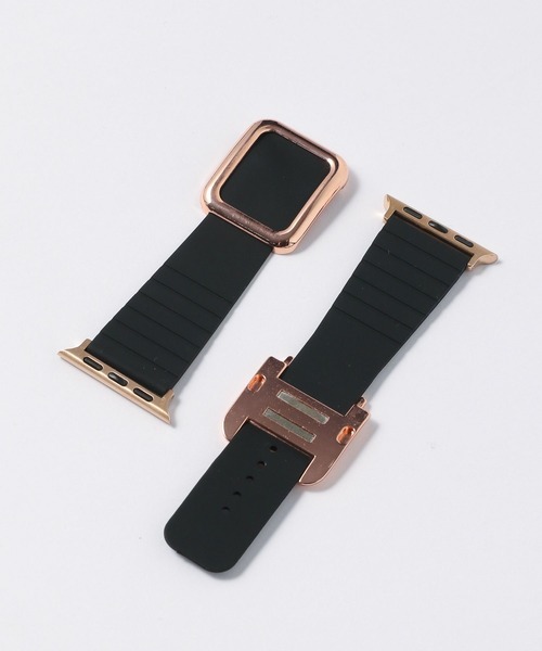 zandy（ズィーアンドワイ）の「【zandy/ズィー・アンド・ワイ】アップルウォッチマグネットシリコンバンド（デジタル腕時計・メンズ・ベージュ/ブラック×シルバー/ホワイト×ピンク/ホワイト×シルバー/ブラック×ピンク/ブラック×ブラック/ベージュ系その他/パープル系その他・SMALL/MEDIUM）」の18枚目の写真