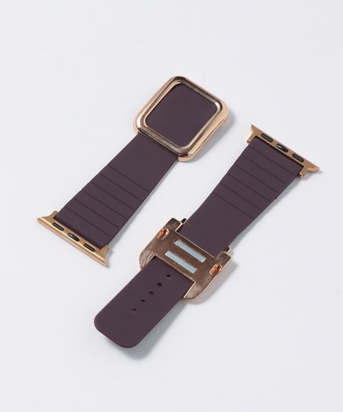 zandy（ズィーアンドワイ）の「【zandy/ズィー・アンド・ワイ】アップルウォッチマグネットシリコンバンド（デジタル腕時計・メンズ・ベージュ/ブラック×シルバー/ホワイト×ピンク/ホワイト×シルバー/ブラック×ピンク/ブラック×ブラック/ベージュ系その他/パープル系その他・SMALL/MEDIUM）」の16枚目の写真