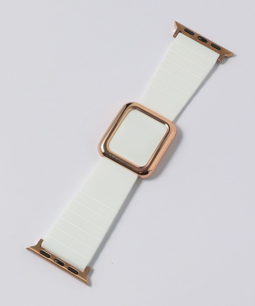 zandy（ズィーアンドワイ）の「【zandy/ズィー・アンド・ワイ】アップルウォッチマグネットシリコンバンド（デジタル腕時計・メンズ・ベージュ/ブラック×シルバー/ホワイト×ピンク/ホワイト×シルバー/ブラック×ピンク/ブラック×ブラック/ベージュ系その他/パープル系その他・SMALL/MEDIUM）」の12枚目の写真