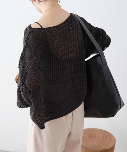 Omekashi（オメカシ）の「ワンハンドルトートバッグ（トートバッグ・レディース・ライトグレー/ブラック・ONE SIZE）」の18枚目の写真
