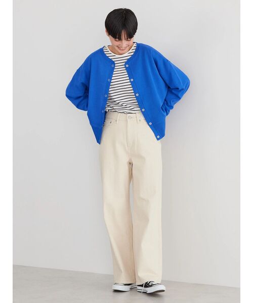 AMERICAN HOLIC（アメリカンホリック）の「リングドット裏毛カーディガン（カーディガン/ボレロ・レディース・レッド/ブルー/グリーン/アイボリー・M/L）」の9枚目の写真