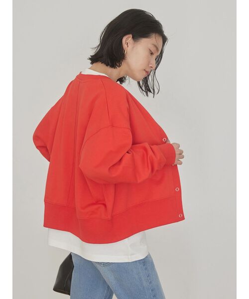 AMERICAN HOLIC（アメリカンホリック）の「リングドット裏毛カーディガン（カーディガン/ボレロ・レディース・レッド/ブルー/グリーン/アイボリー・M/L）」の17枚目の写真