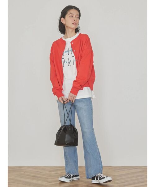 AMERICAN HOLIC（アメリカンホリック）の「リングドット裏毛カーディガン（カーディガン/ボレロ・レディース・レッド/ブルー/グリーン/アイボリー・M/L）」の19枚目の写真