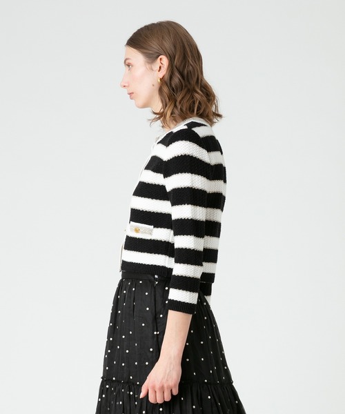 【新品未使用】LOULOU WILLOUGHBY ツィーディーボーダージャケット LOULOU WILLOUGHBY（ルルウィルビー）の「【LOULOU WILLOUGHBY】ツィー