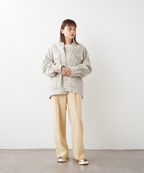 Omekashi（オメカシ）の「【ai.no.de】 setouchi デニムジャケット（デニムジャケット・レディース・ライトグレー/ライトブルー・FREE）」の13枚目の写真