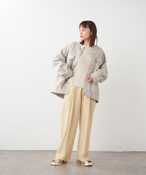 Omekashi（オメカシ）の「【ai.no.de】 setouchi デニムジャケット（デニムジャケット・レディース・ライトグレー/ライトブルー・FREE）」の14枚目の写真