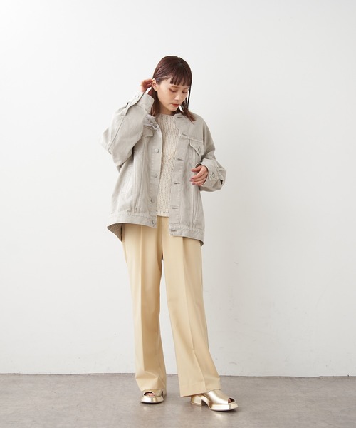 Omekashi（オメカシ）の「【ai.no.de】 setouchi デニムジャケット（デニムジャケット・レディース・ライトグレー/ライトブルー・FREE）」の16枚目の写真