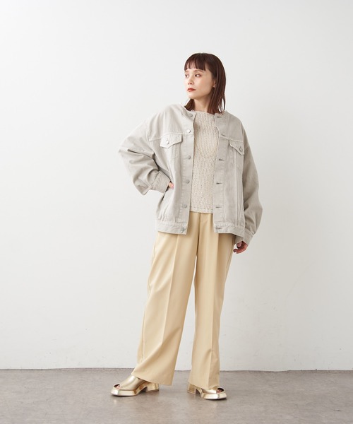 Omekashi（オメカシ）の「【ai.no.de】 setouchi デニムジャケット（デニムジャケット・レディース・ライトグレー/ライトブルー・FREE）」の17枚目の写真