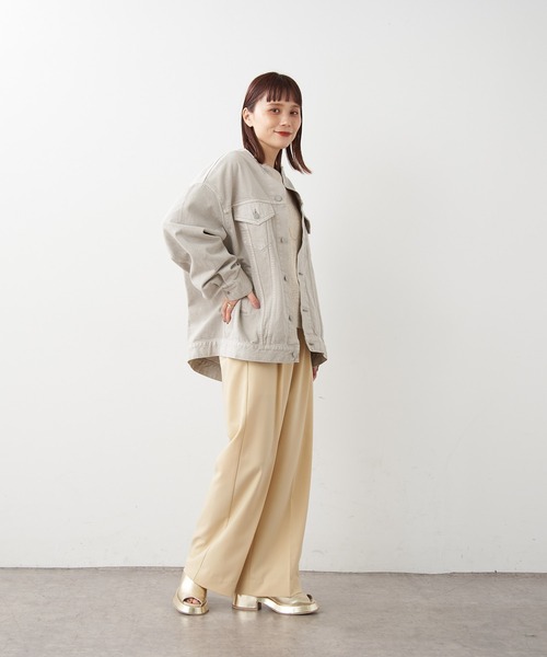 Omekashi（オメカシ）の「【ai.no.de】 setouchi デニムジャケット（デニムジャケット・レディース・ライトグレー/ライトブルー・FREE）」の18枚目の写真