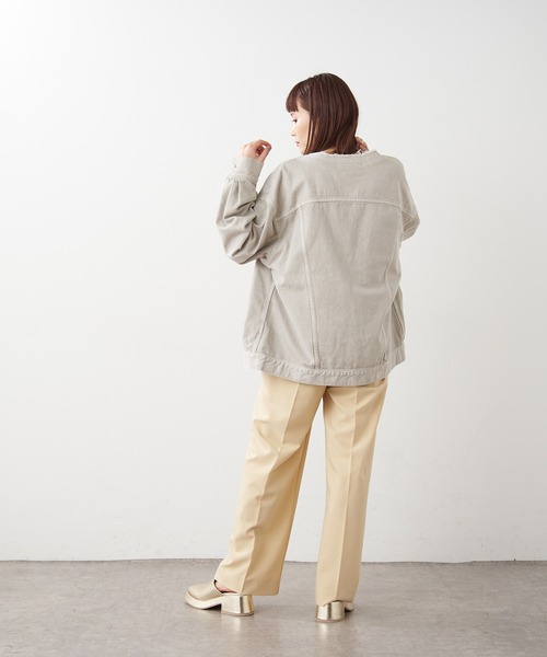 Omekashi（オメカシ）の「【ai.no.de】 setouchi デニムジャケット（デニムジャケット・レディース・ライトグレー/ライトブルー・FREE）」の19枚目の写真