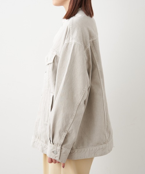 Omekashi（オメカシ）の「【ai.no.de】 setouchi デニムジャケット（デニムジャケット・レディース・ライトグレー/ライトブルー・FREE）」の21枚目の写真