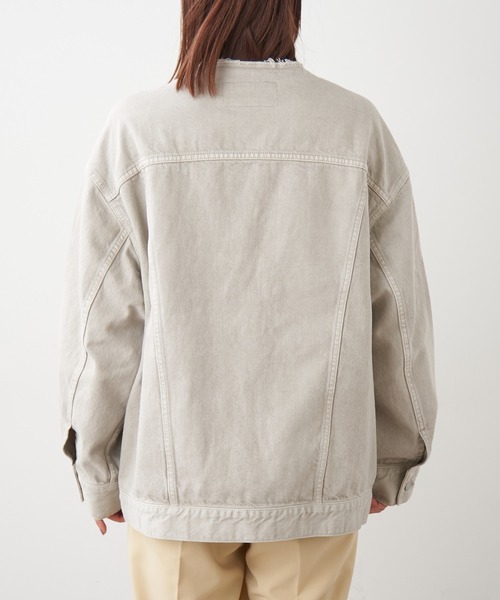 Omekashi（オメカシ）の「【ai.no.de】 setouchi デニムジャケット（デニムジャケット・レディース・ライトグレー/ライトブルー・FREE）」の22枚目の写真