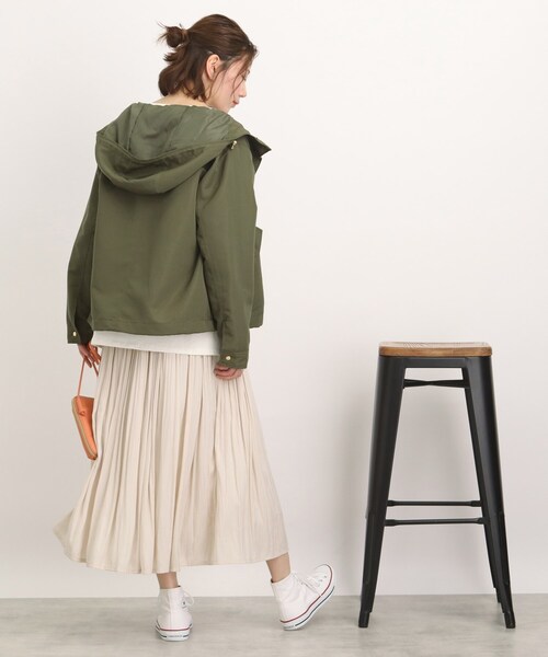 DRESKIP（ドレスキップ）の「◆【ゴールドパーツでレディな仕上がり】撥水マウンテンパ－カー（ブルゾン・レディース・ナチュラル/カーキ/ネイビー/サンドベージュ・02/03/04）」の20枚目の写真