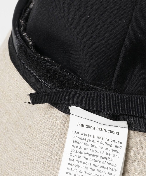 URBAN RESEARCH（アーバンリサーチ）の「リネンバケットハット（ハット・レディース・ベージュ/ブラック・-）」の7枚目の写真