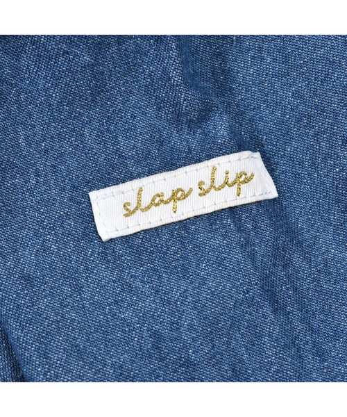 SLAP SLIP(スラップスリップ)の「SLAPSLIP/【お揃い】コットンフリル刺繍7分袖デニムワンピース(80~130cm)(ワンピース・キッズ・ブルー/ネイビー・130/110/120/80/90/100)」の16枚目の写真