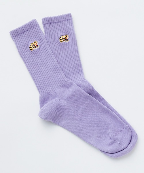 WHIMSIC（ウィムジック）の「【UNISEX】スーベニアソックス（ソックス/靴下・メンズ・パープル/ホワイト/ピンク/グレー/ブルー・FREE）」の4枚目の写真